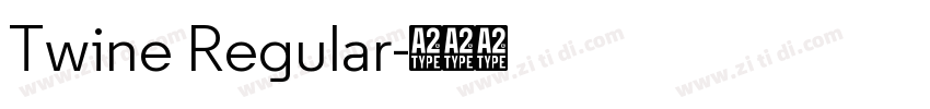 Twine Regular字体转换